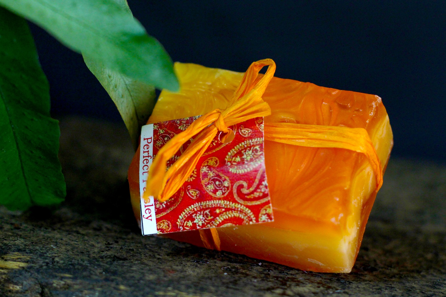 Orange Paisley