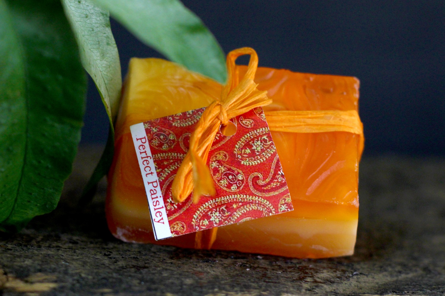 Orange Paisley