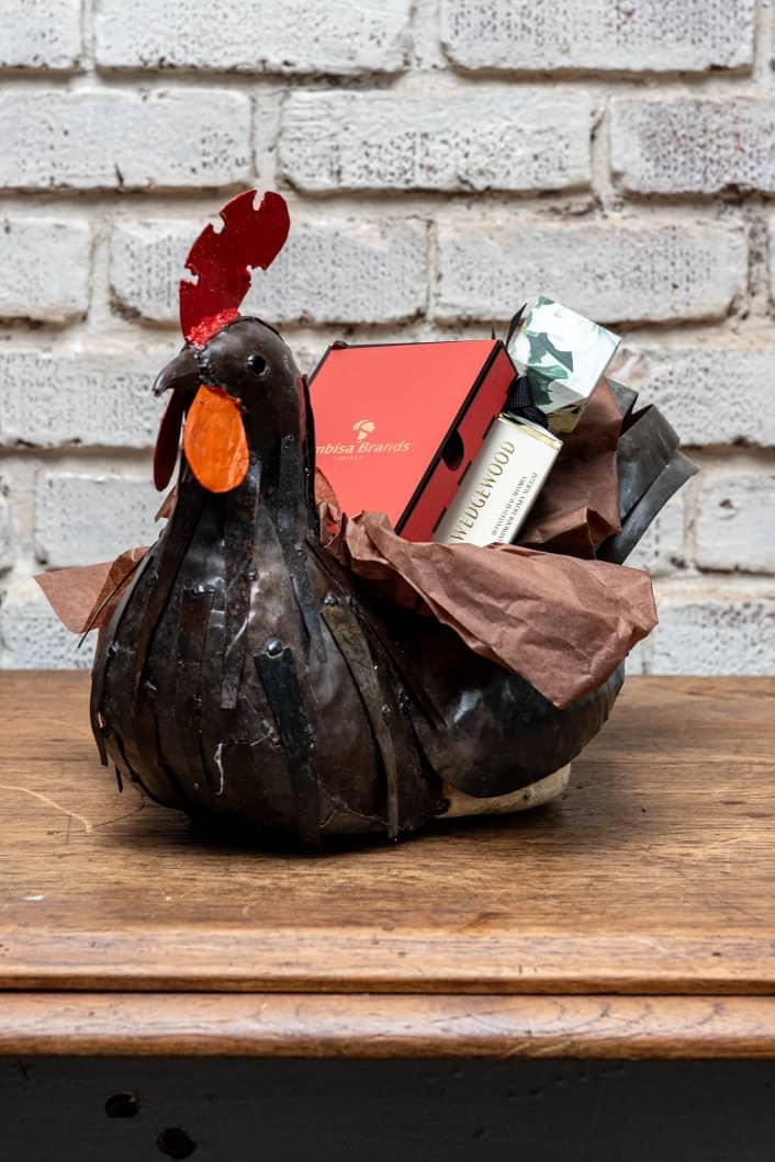 Black chicken corporate gift presentation