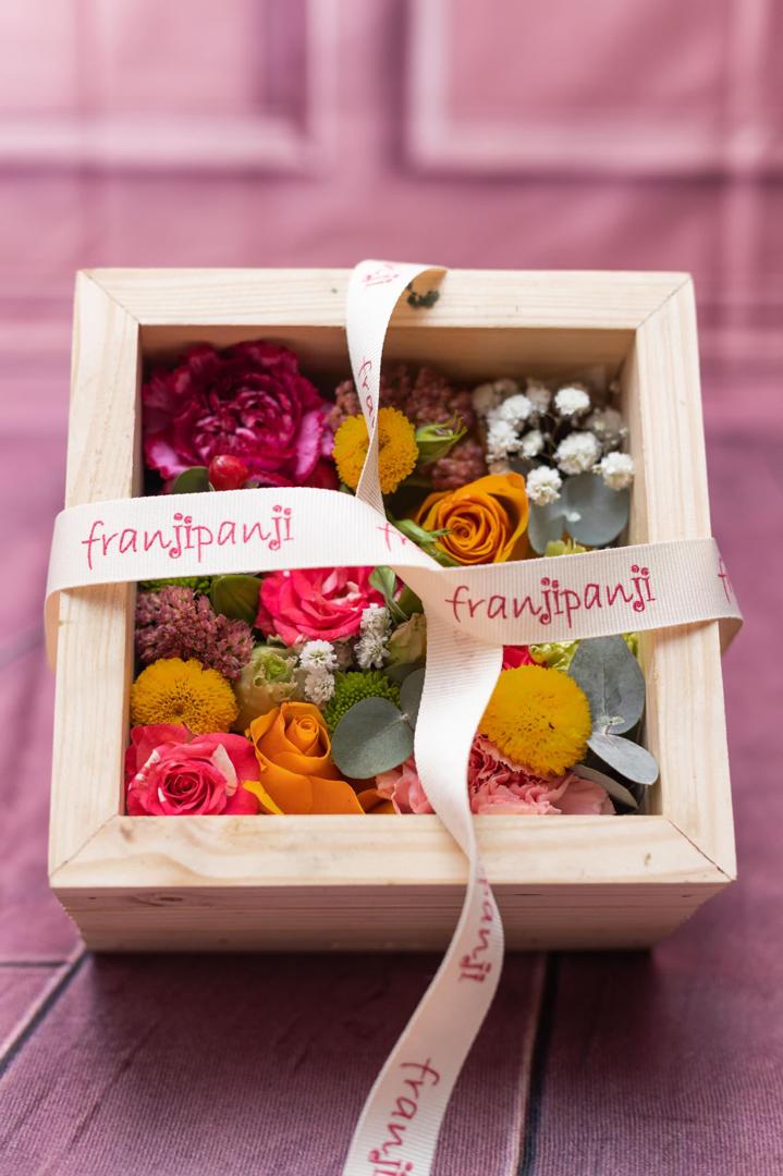 Japanese Memory Box with four floral compartments