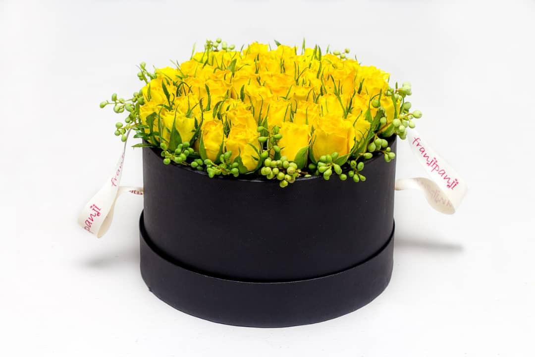 Bed of Roses Hat Box