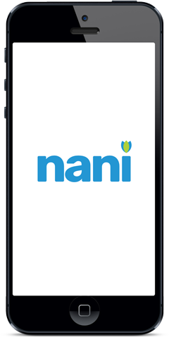 Nani app phone graphic