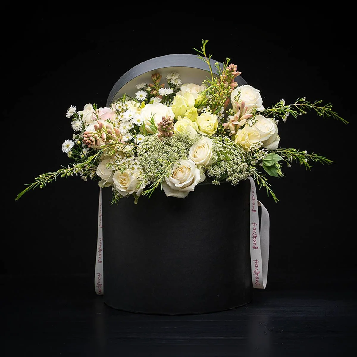 Hat Box Flower Arrangement