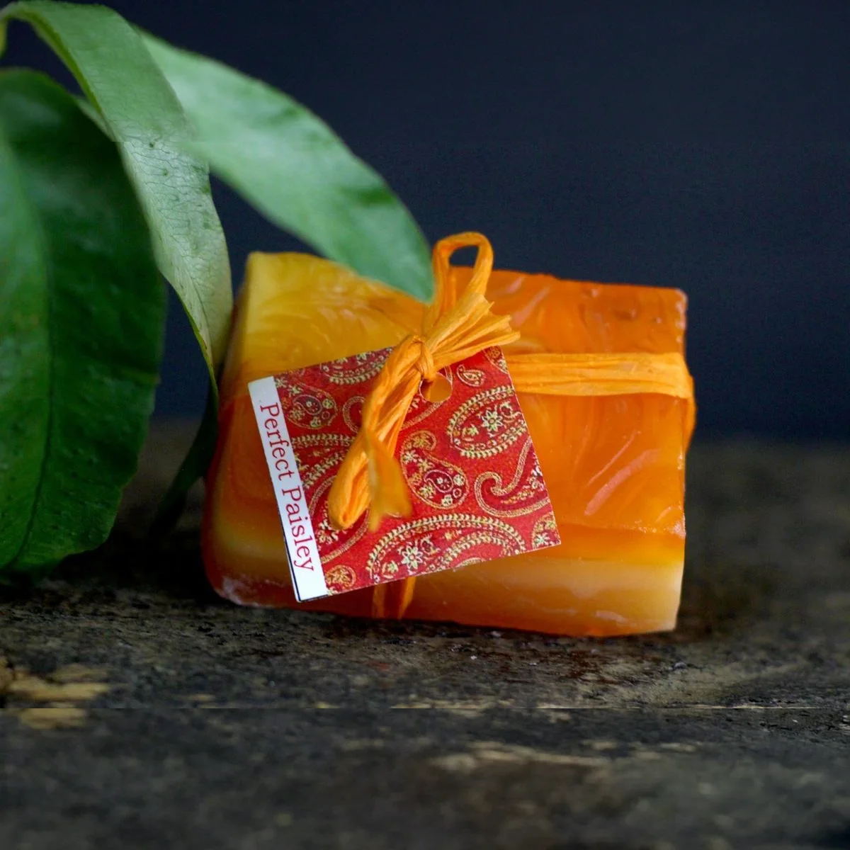 Blood Orange Paisley Soap