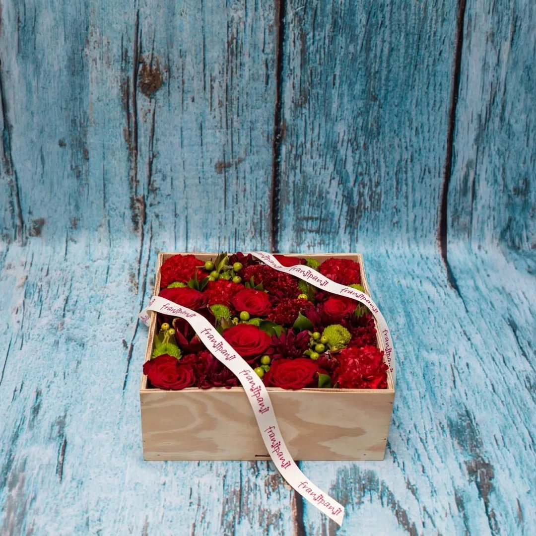 Christmas Flower Crate